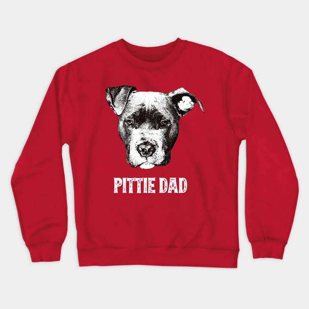 American Pit Bull Terrier Dad Crewneck Sweatshirt by DoggyStyles